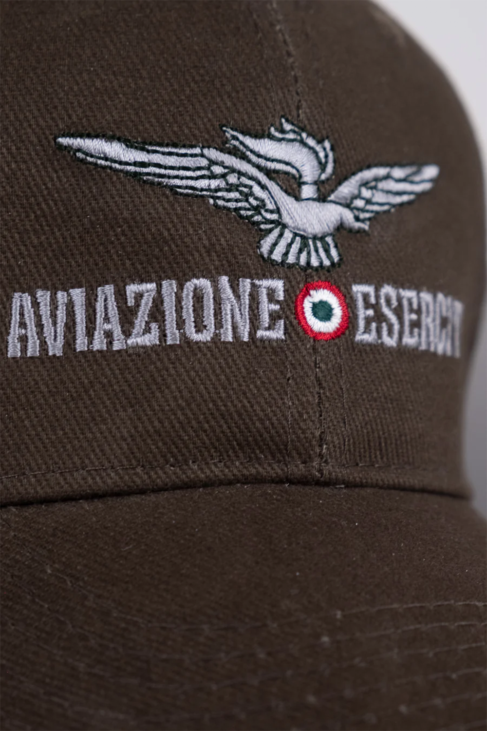 Esercito Aves Olive Cotton Cap with Adjustable Buckle Closure