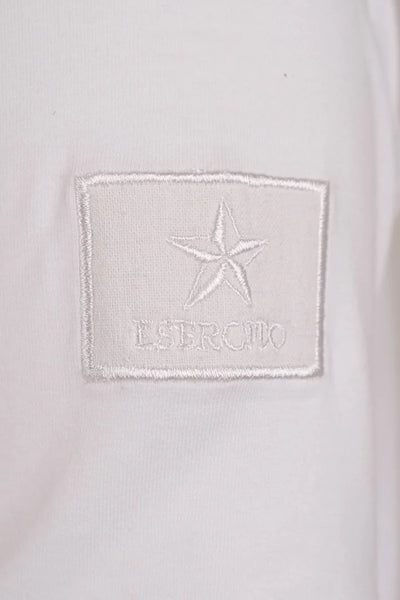 Esercito Enry White Cotton Jersey Golfer: Classic Style, Premium Comfort Polo