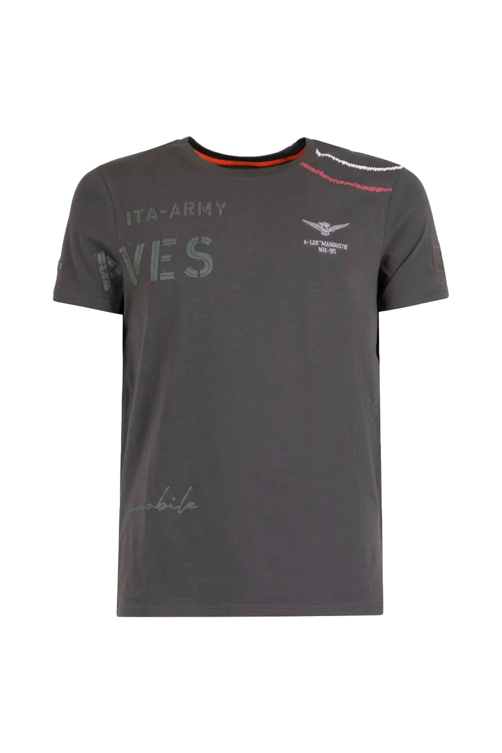 Esercito Geor Olive Short Sleeve T-Shirt with Embroidered Branding