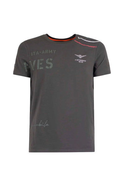 Esercito Geor Olive Short Sleeve T-Shirt with Embroidered Branding