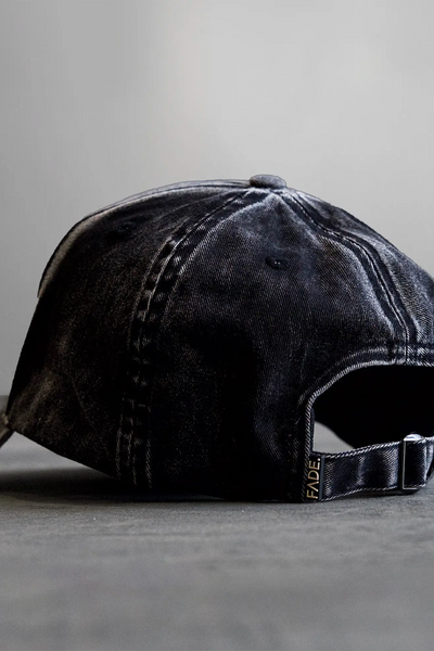 Signature Grey Washed Cotton Cap with Off-White Embroidered Fade Logo