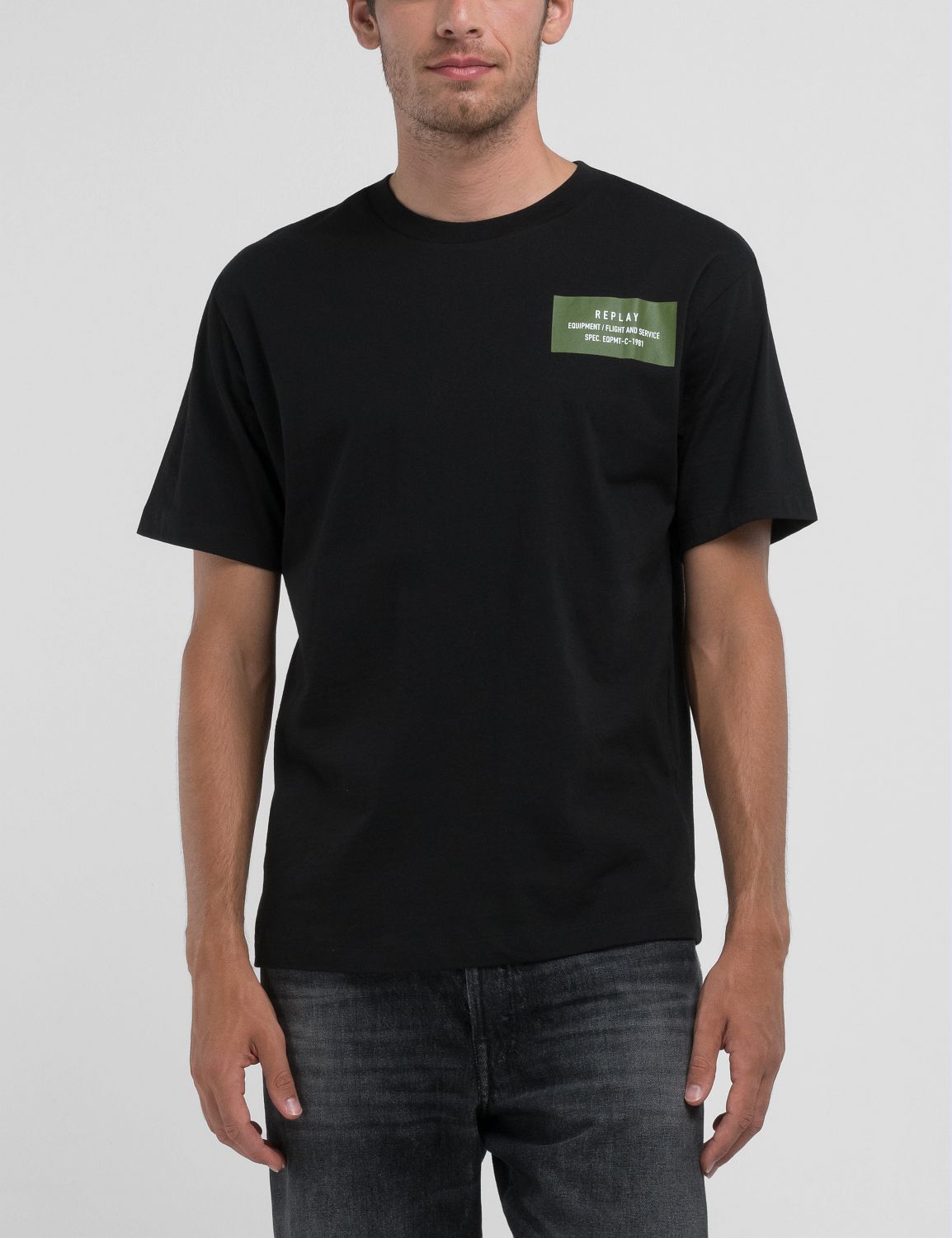 Replay Flight Service Graphic Tee: Premium Cotton Comfort, Stylish Everyday Wear