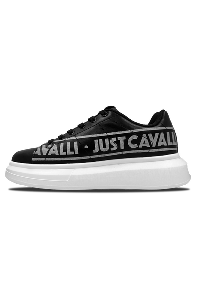 Just Cavalli Fondo Ursa Black Sneaker: Ultimate Style & Comfort Footwear