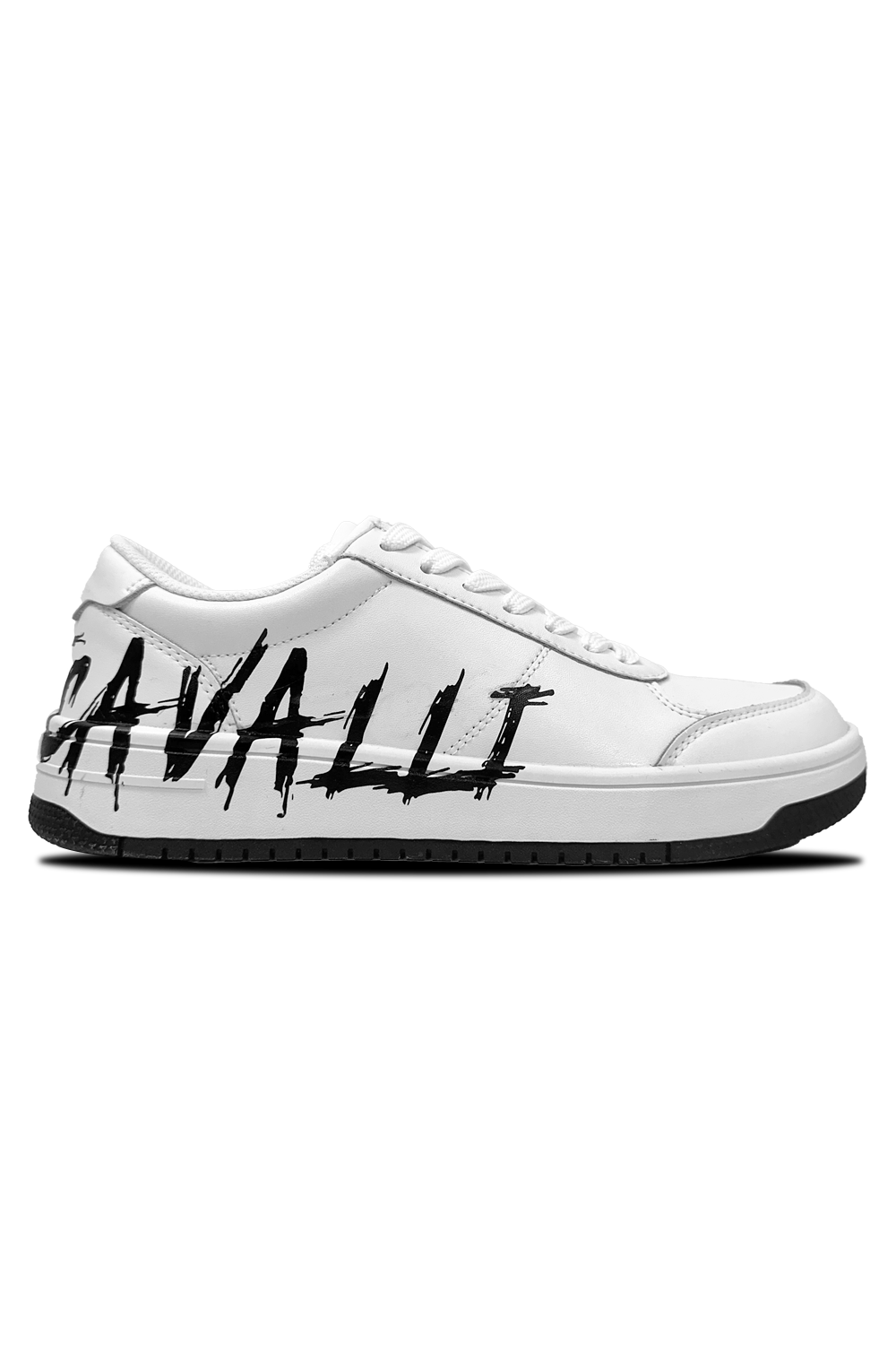 Just Cavalli Fondo Azula White Sneaker: Stylish Lace-Up Comfort with Distinctive Branding