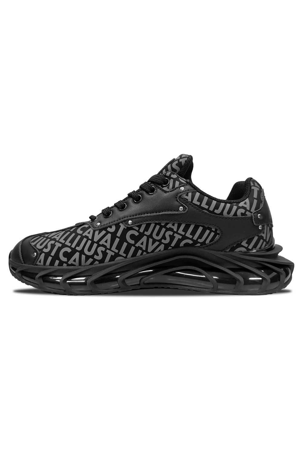 Just Cavalli Fondo Leto Black Sneaker: Iconic Style, Comfort, and Durability