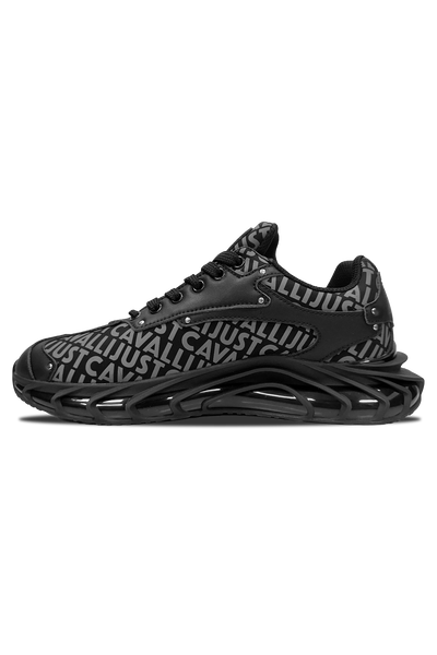 Just Cavalli Fondo Leto Black Sneaker: Iconic Style, Comfort, and Durability