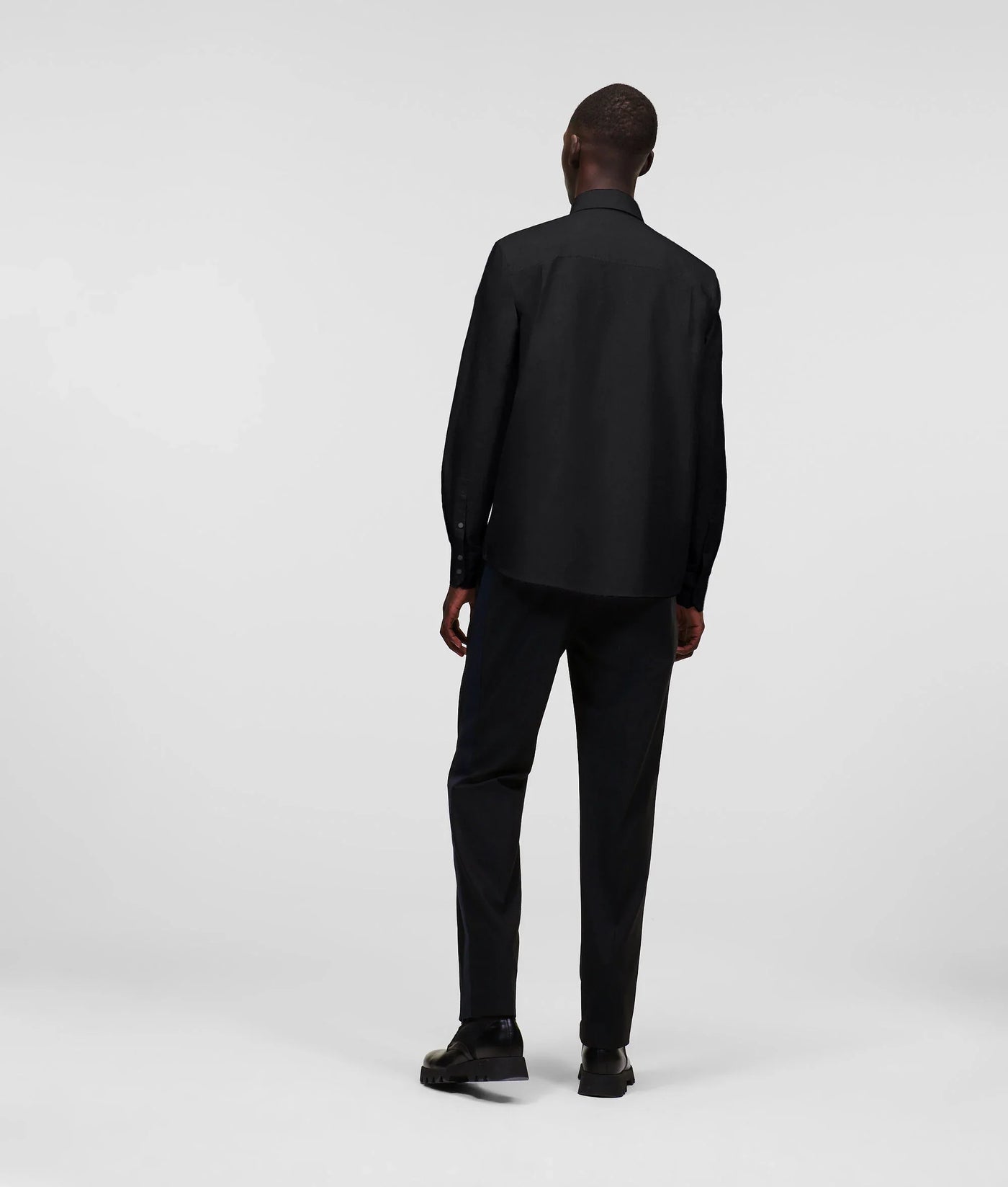 Karl Lagerfeld Ikonik 2.0 Poplin Shirt: Premium Cotton, Iconic Design, Black