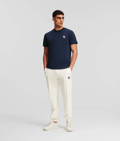 Karl Lagerfeld Ikonik 2.0 Mini Patch T-Shirt: Organic Cotton, Navy Blue
