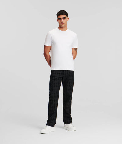 Karl Lagerfeld Kameo Logo T-Shirt: Pure Organic Cotton, Iconic Style, White