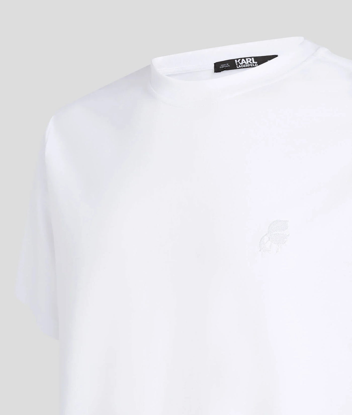 Karl Lagerfeld Kameo Logo T-Shirt: Pure Organic Cotton, Iconic Style, White