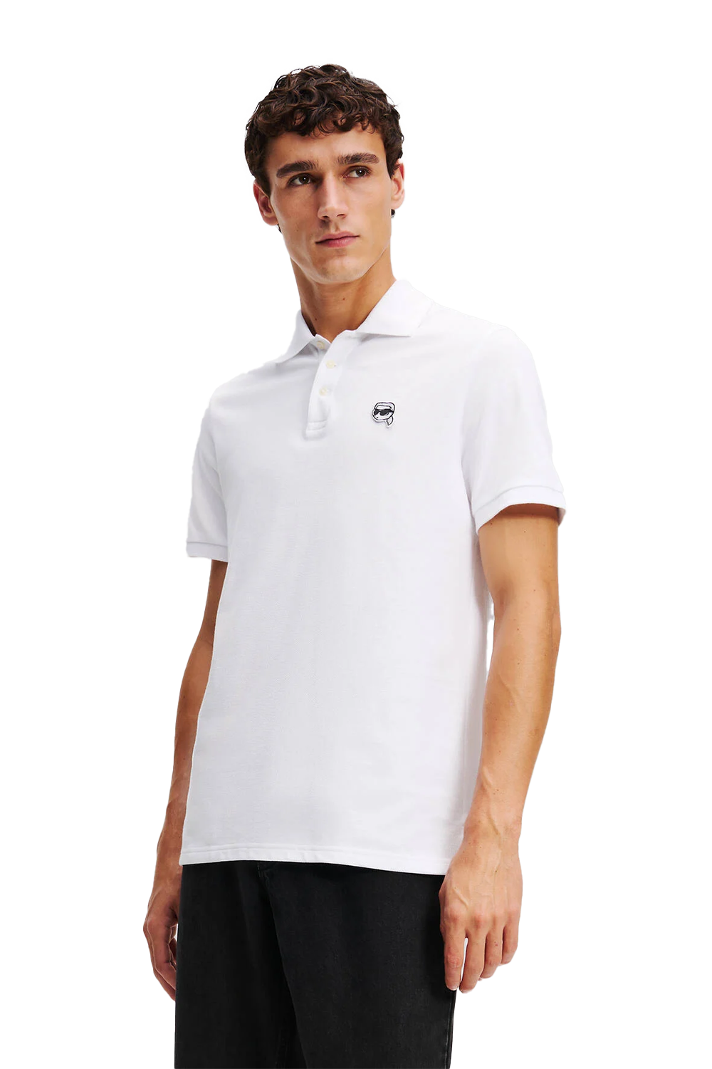 Karl Lagerfeld Ikon Embroidered Patch Golfer: Classic Style, Ultimate Comfort