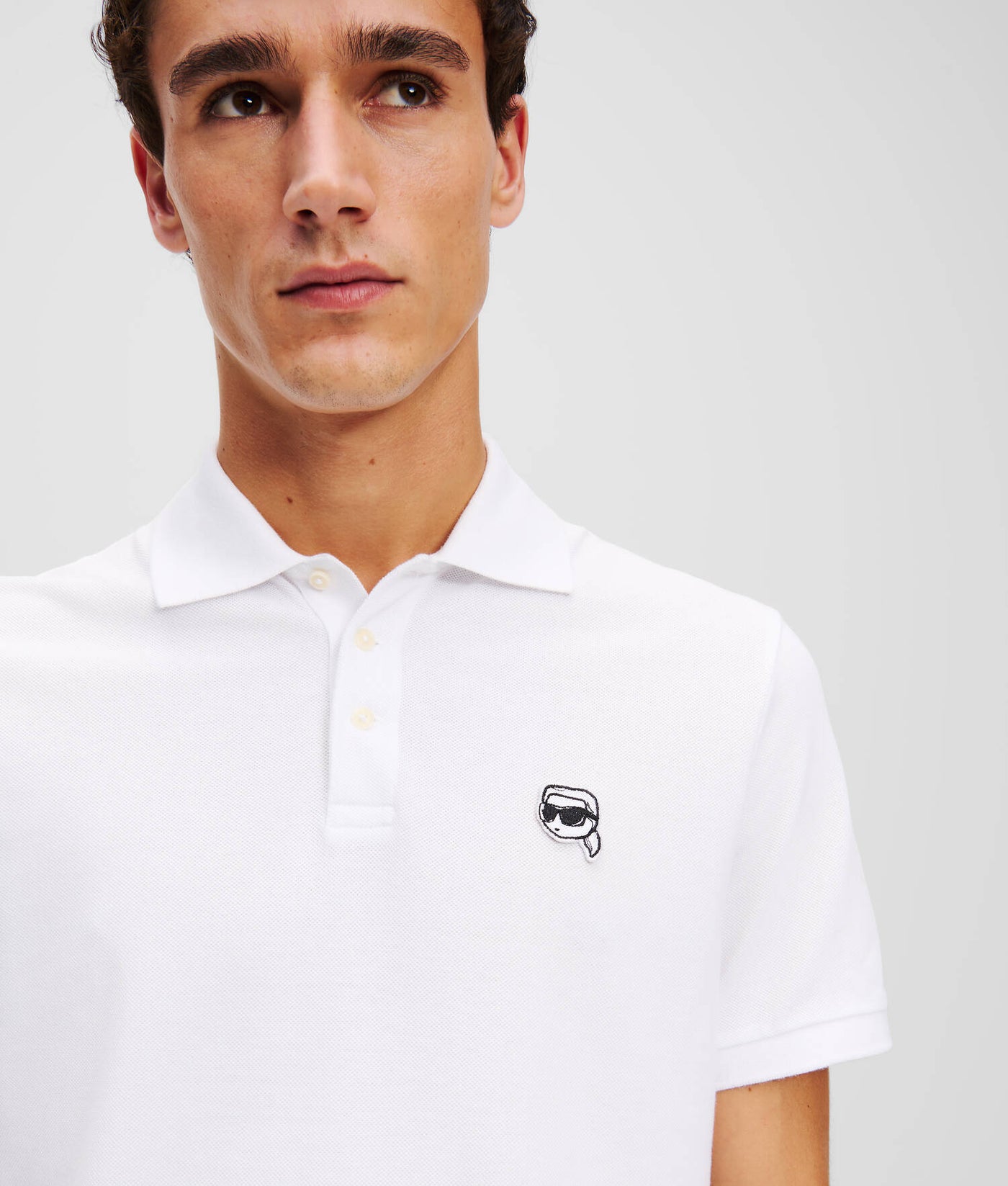Karl Lagerfeld Ikon Embroidered Patch Golfer: Classic Style, Ultimate Comfort