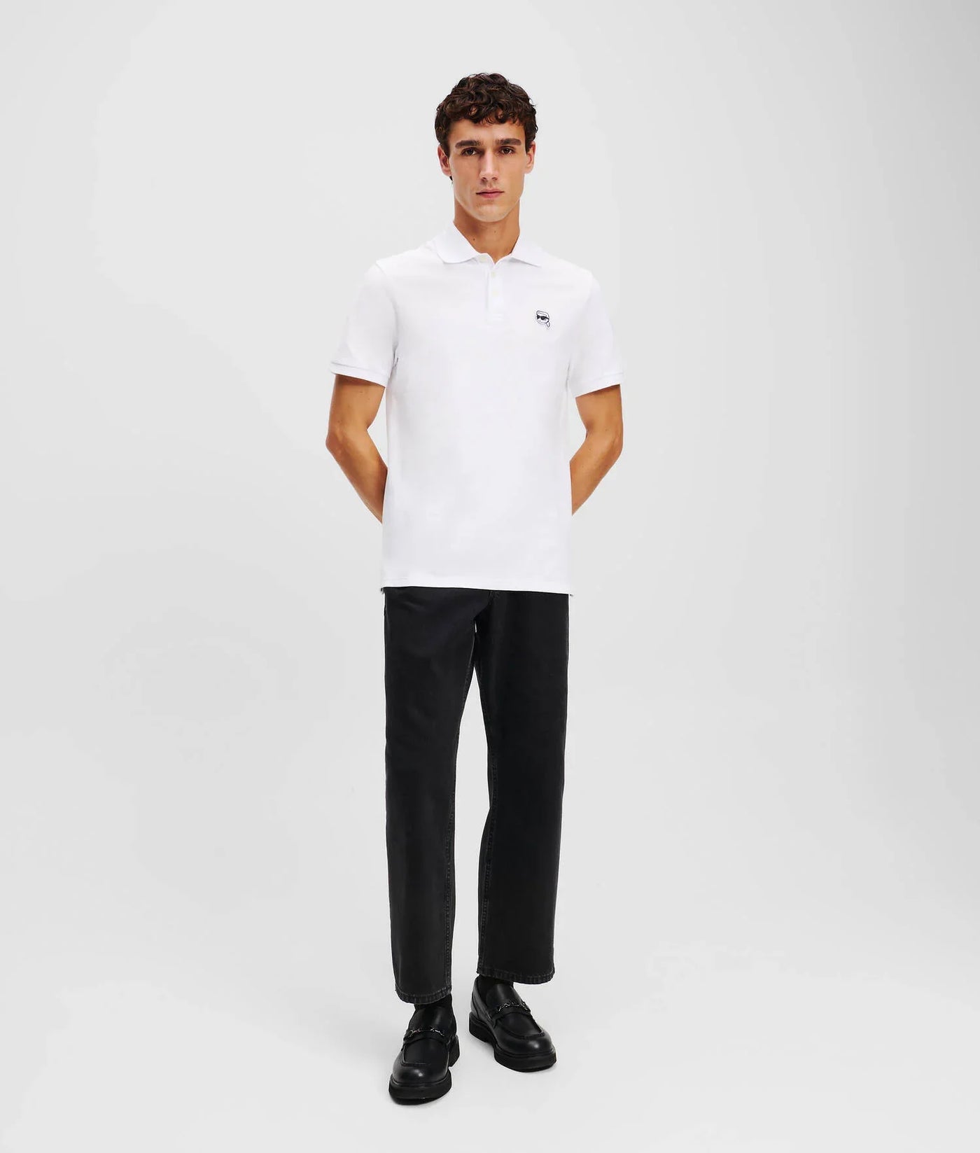 Karl Lagerfeld Ikon Embroidered Patch Golfer: Classic Style, Ultimate Comfort