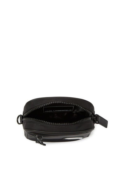 Karl Lagerfeld K/Ikon Nylon Crossbody Bag: Sleek, Versatile, and Chic Black Design