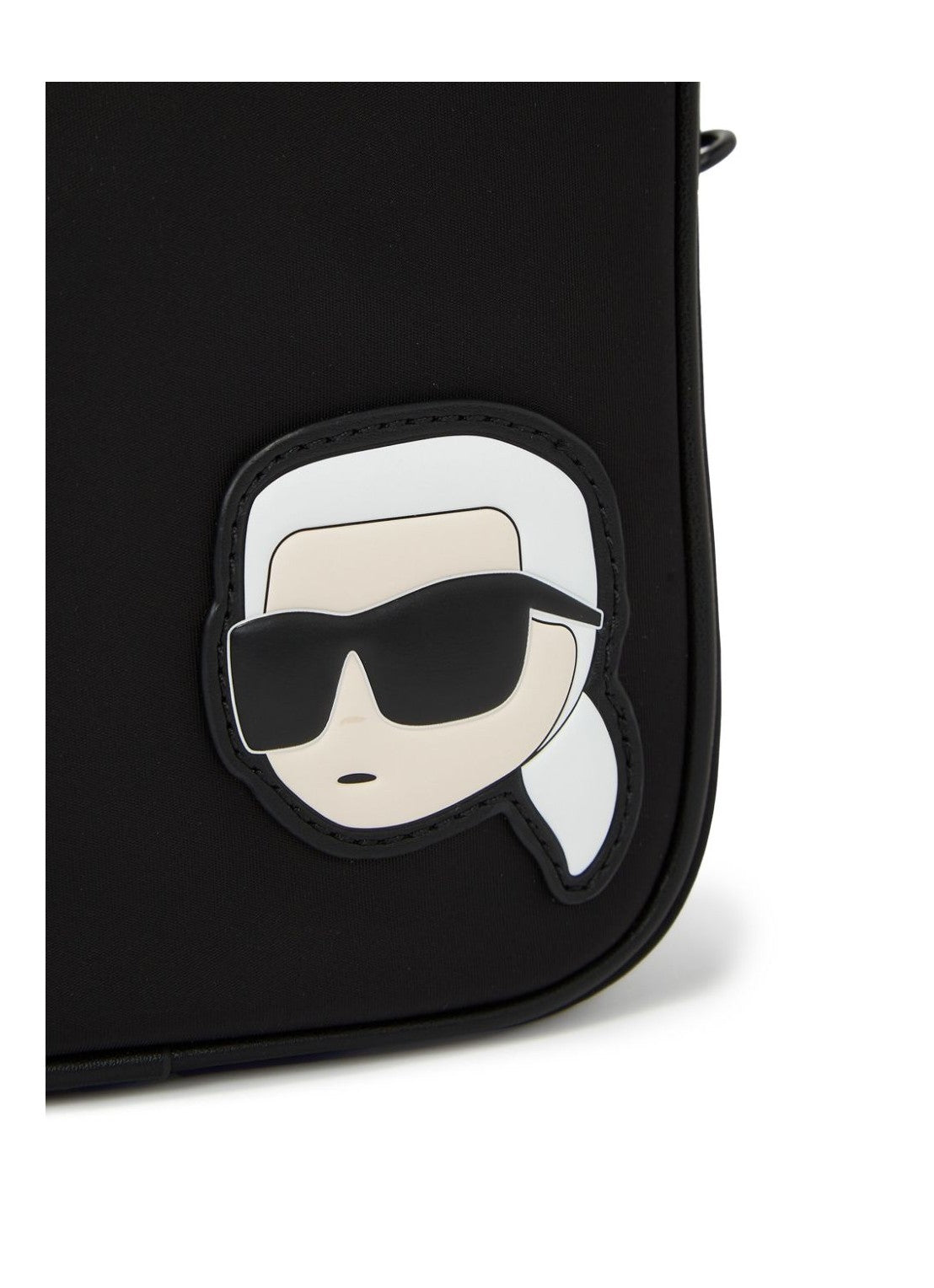 Karl Lagerfeld K/Ikon Nylon Crossbody Bag: Sleek, Versatile, and Chic Black Design