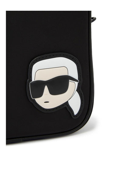 Karl Lagerfeld K/Ikon Nylon Crossbody Bag: Sleek, Versatile, and Chic Black Design
