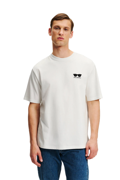 Karl Lagerfeld Organic Cotton Sunglasses T-Shirt - Iconic Style, Relaxed Fit