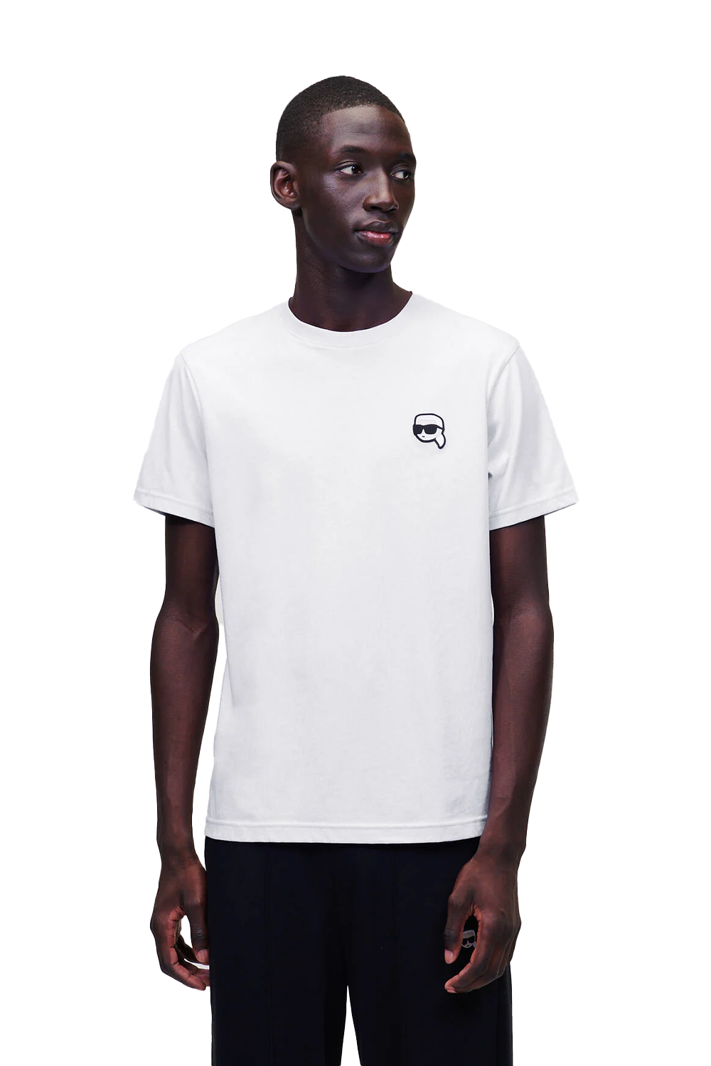 Karl Lagerfeld Ikonik 2.0 Mini Patch T-Shirt: Modern Style, Organic Cotton