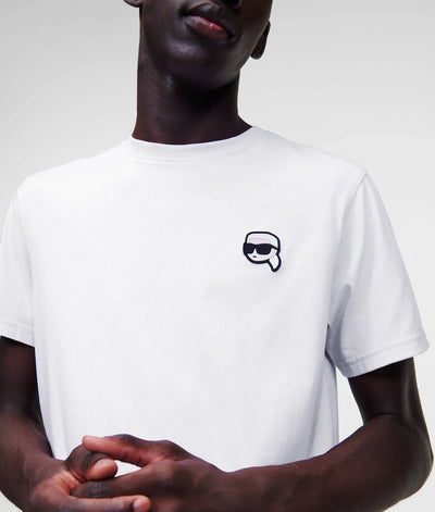 Karl Lagerfeld Ikonik 2.0 Mini Patch T-Shirt: Modern Style, Organic Cotton