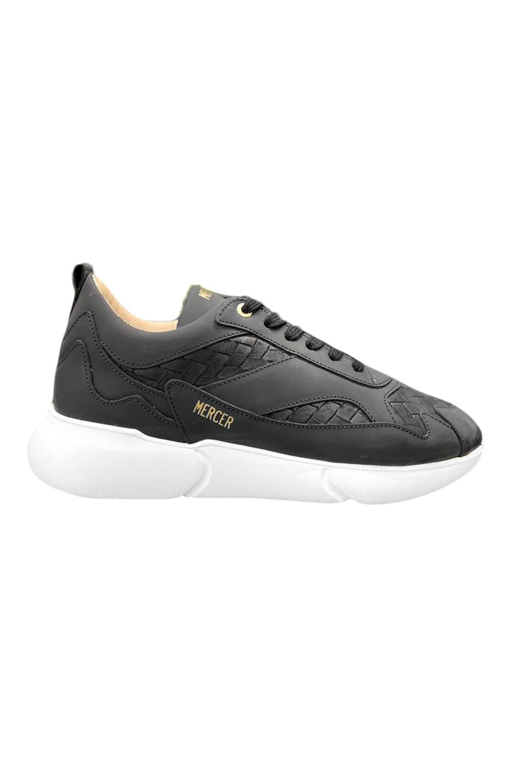 Mercer The W3RD Woven Black Sneaker: Modern Style, Ultimate Comfort, Durable Design