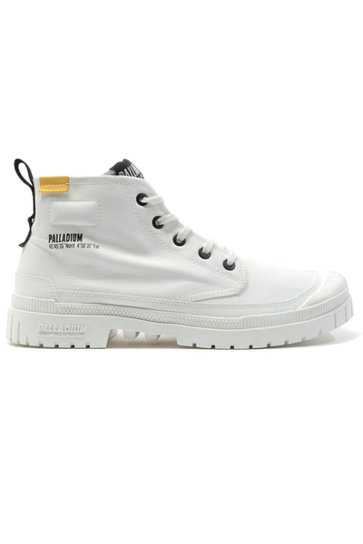 Palladium SP20 Hi-Tech White Durable Boots with Lightweight TPR Outsole