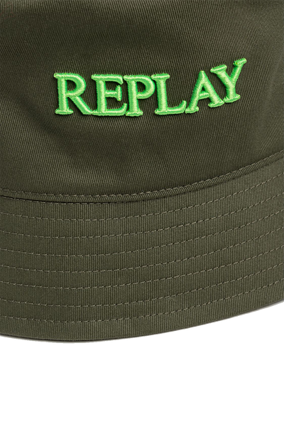 Replay Olive Bucket Hat: Stylish, Sporty, Embroidered Logo, Ultimate Summer Headwear