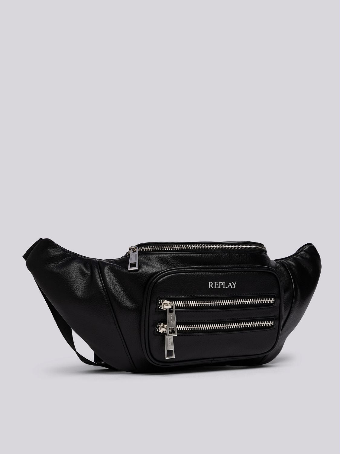 Replay Black Versatile Shoulder Waist Sling Bag with Adjustable Strap