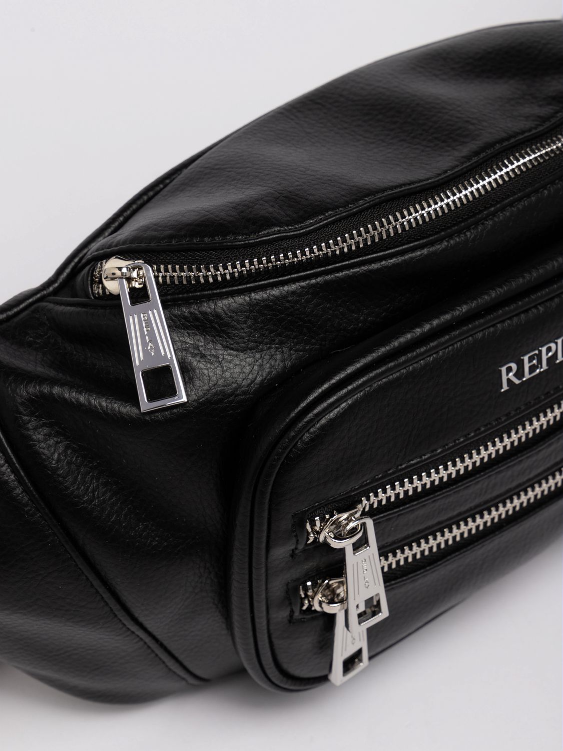 Replay Black Versatile Shoulder Waist Sling Bag with Adjustable Strap