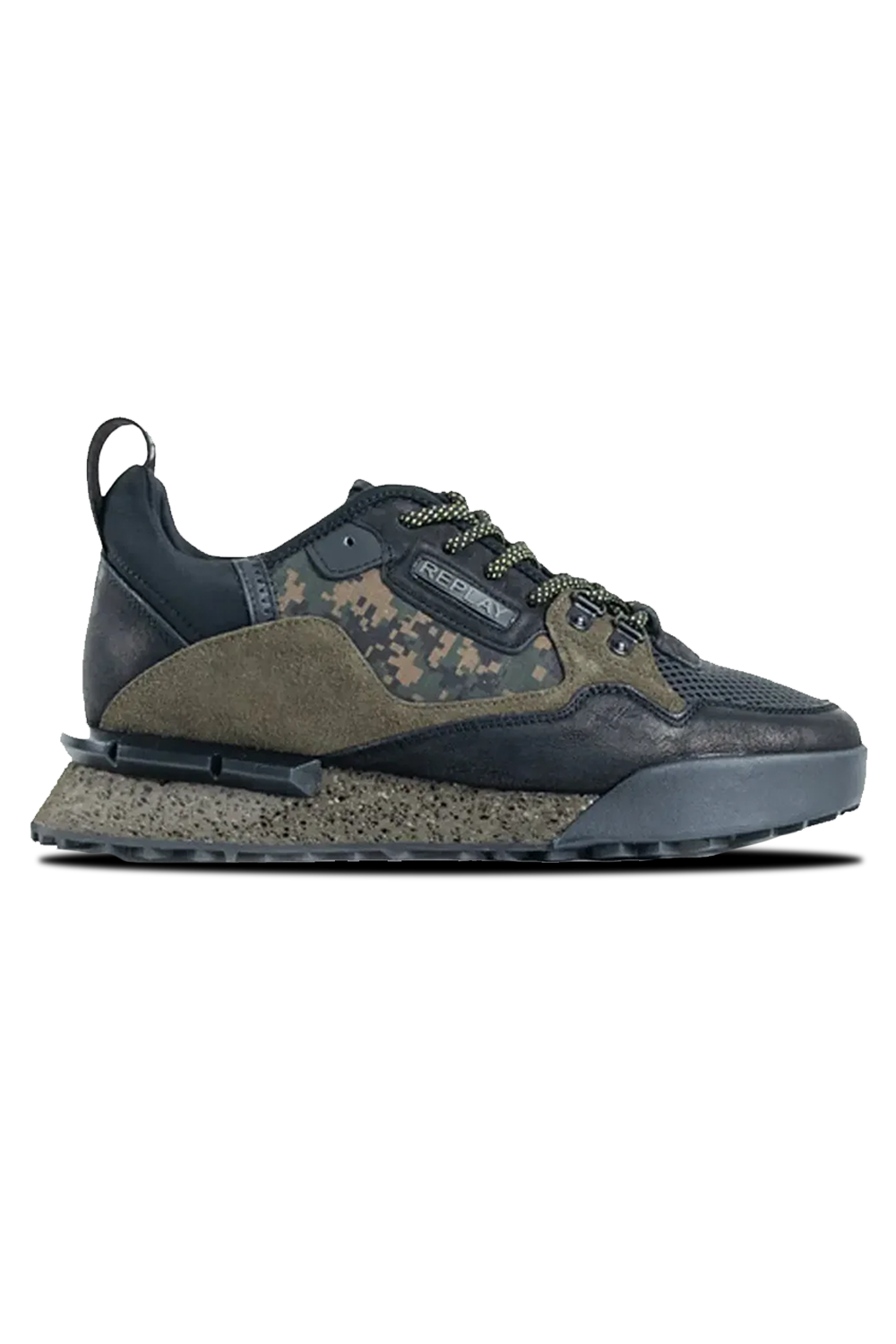 Replay Field Speed Camo Black Military Green Men's Winter Tactical Sneakers