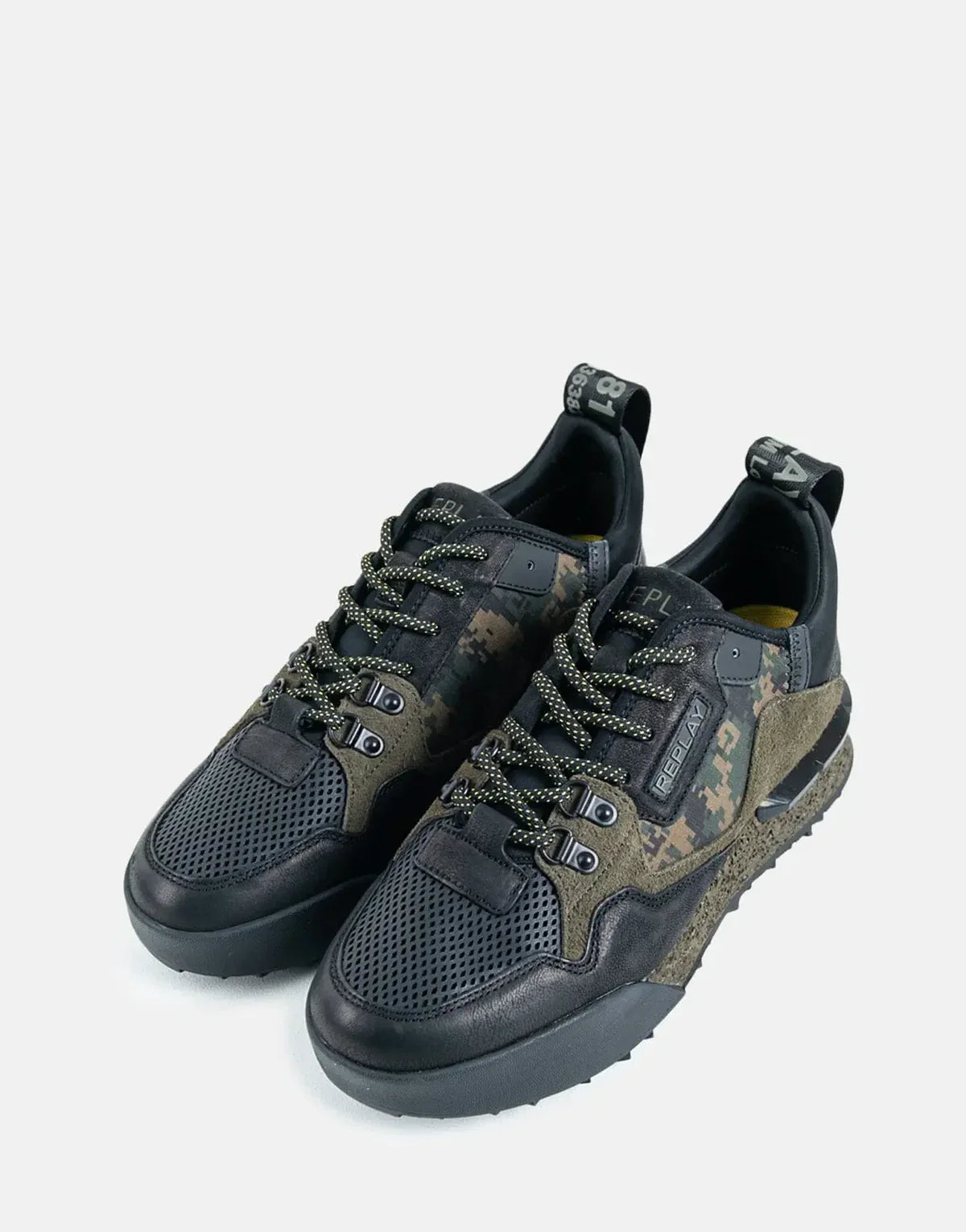 Replay Field Speed Camo Black Military Green Men's Winter Tactical Sneakers