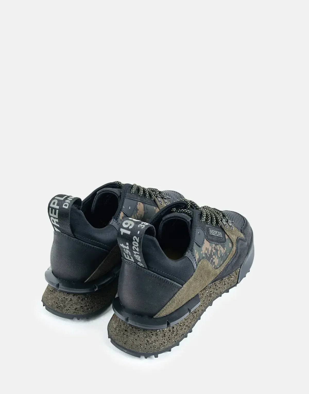 Replay Field Speed Camo Black Military Green Men's Winter Tactical Sneakers