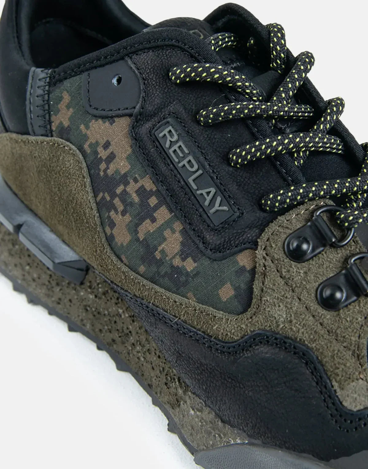 Replay Field Speed Camo Black Military Green Men's Winter Tactical Sneakers