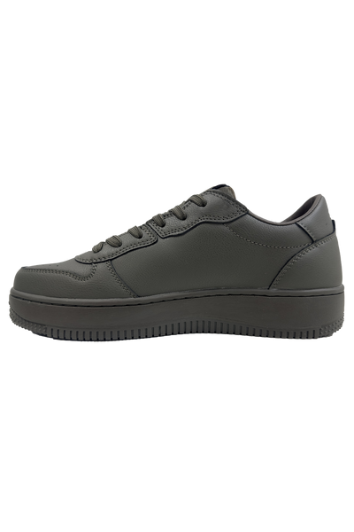 Replay Epic M Base Block Sneaker: Low-Cut, Lace-Up, Gold Branding, Olive Green