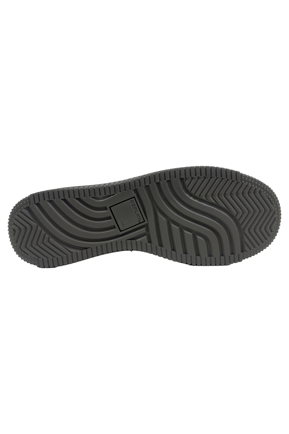 Replay Epic M Base Block Sneaker: Low-Cut, Lace-Up, Gold Branding, Olive Green
