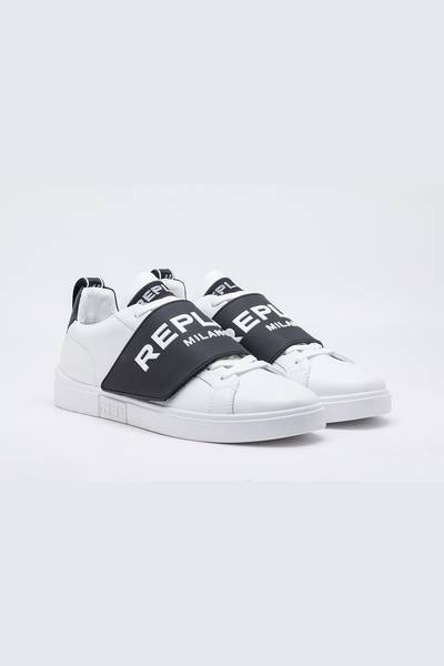 Replay Polys Strap Sneaker: White, Stylish, Comfortable, Everyday Footwear