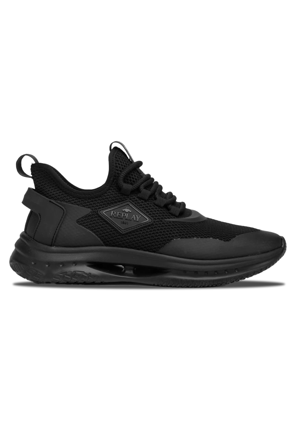 Replay Milefor Base Sneaker: Stylish Black Low-Top for Everyday Comfort