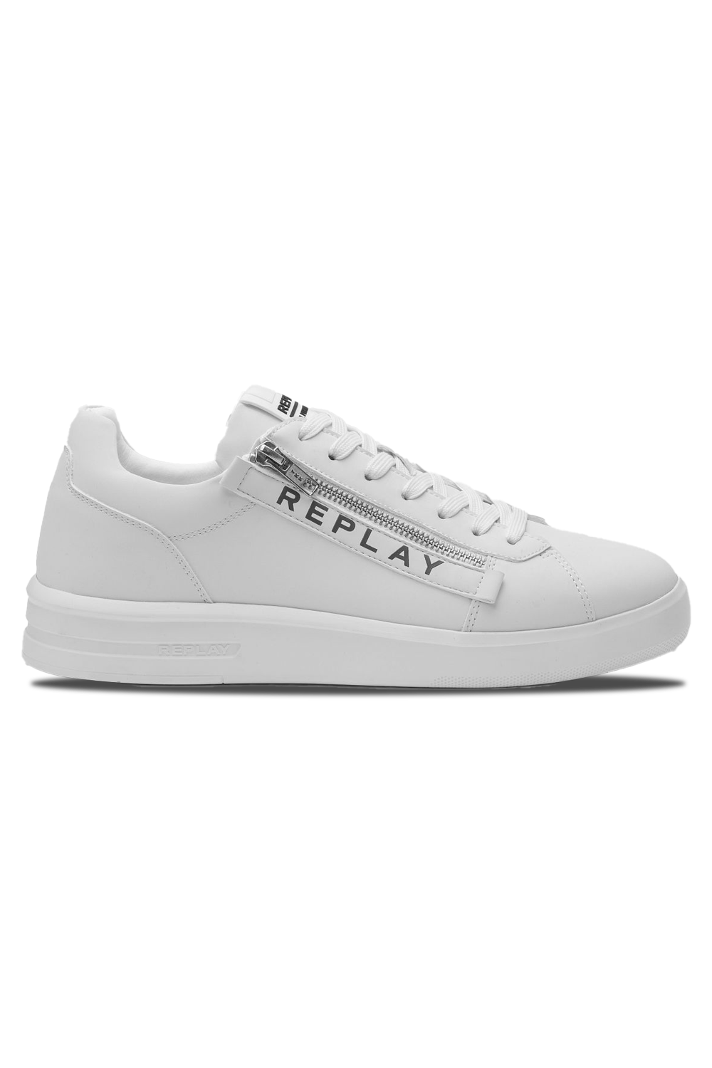 Replay University Zip Sneaker: Low-Cut Winter Comfort with Side Zip