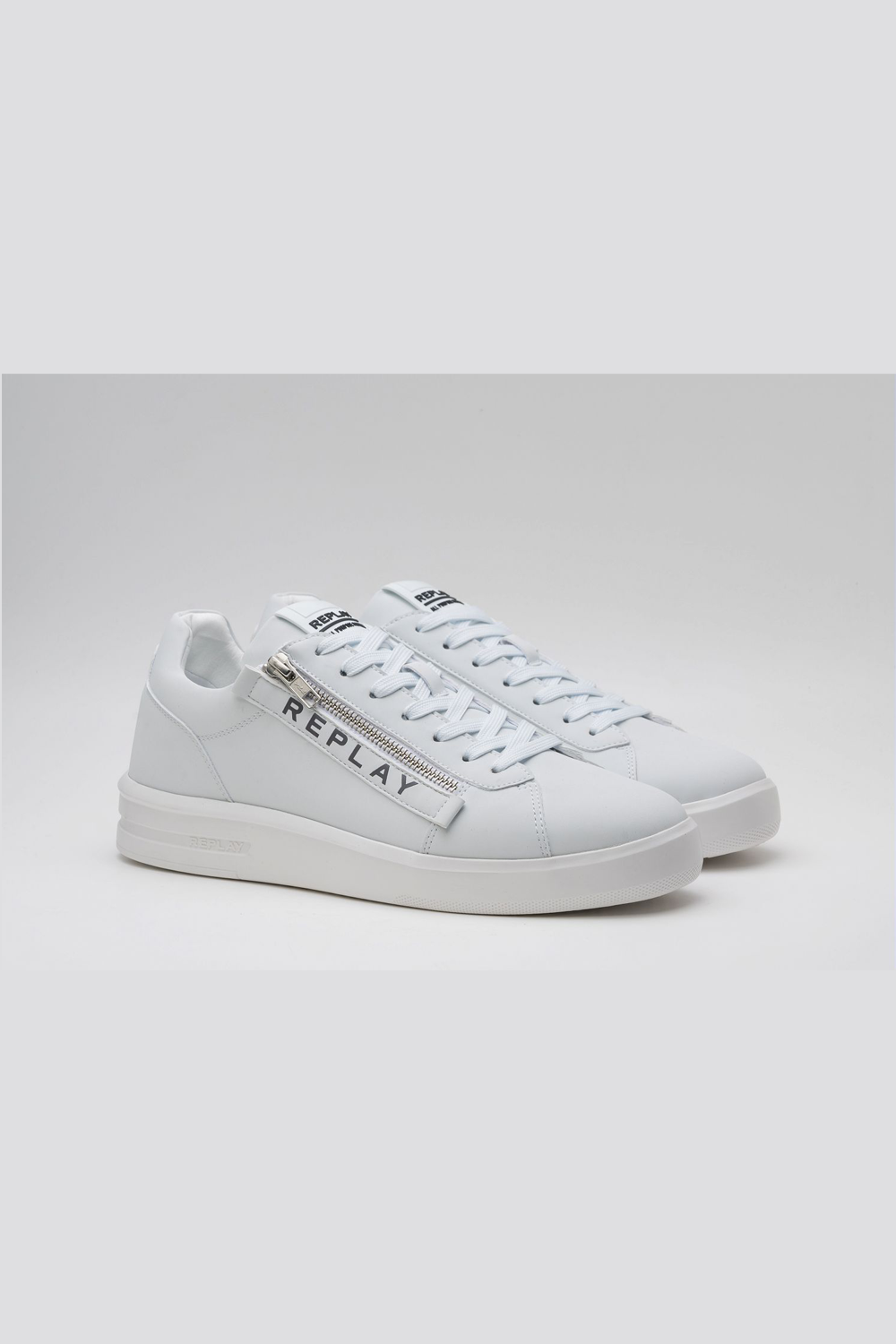 Replay University Zip Sneaker: Low-Cut Winter Comfort with Side Zip
