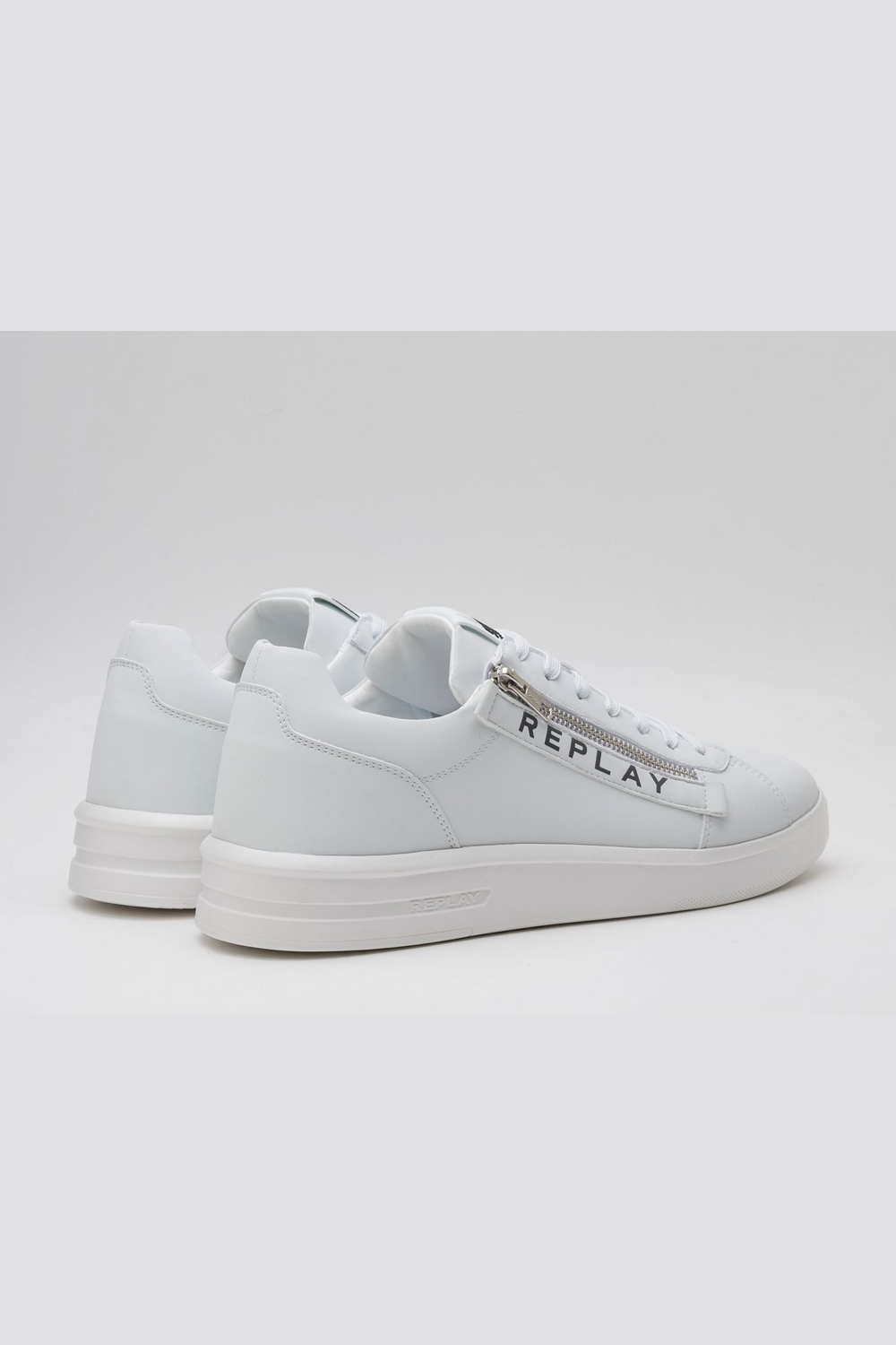 Replay University Zip Sneaker: Low-Cut Winter Comfort with Side Zip