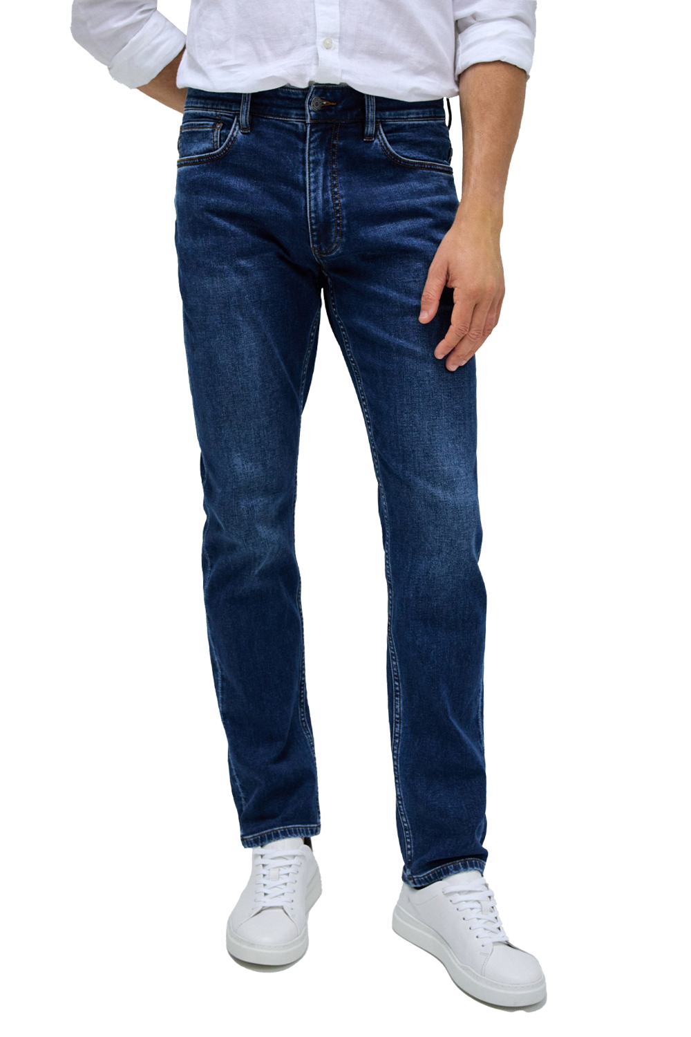 S-Activ Slim Fit Jeans: Comfortable Dark Blue Denim for Everyday Style