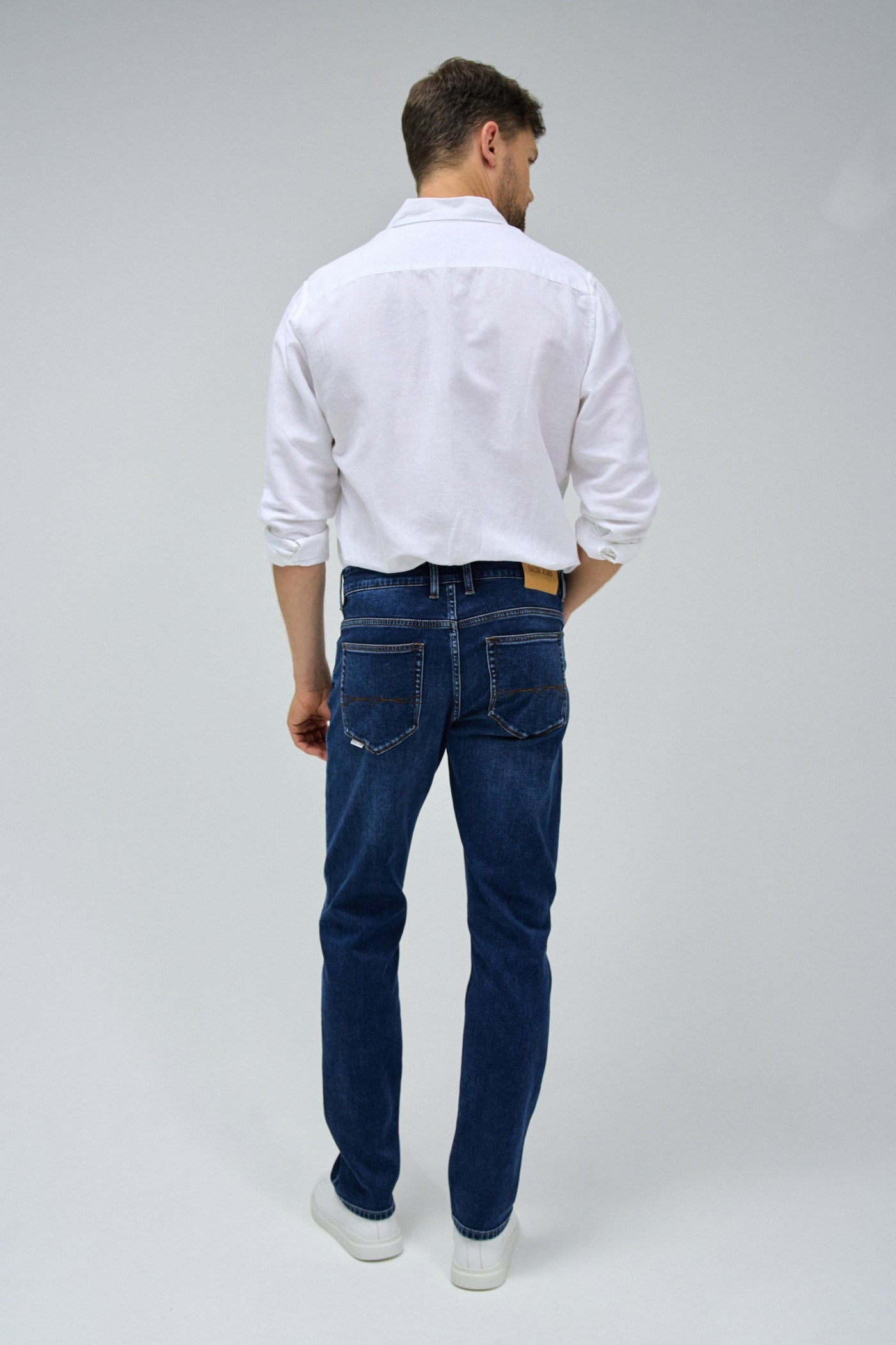 S-Activ Slim Fit Jeans: Comfortable Dark Blue Denim for Everyday Style