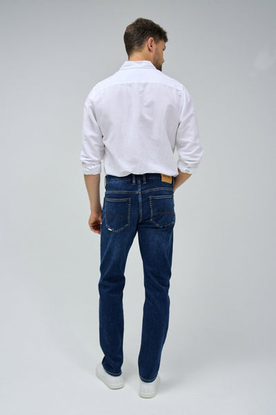 S-Activ Slim Fit Jeans: Comfortable Dark Blue Denim for Everyday Style