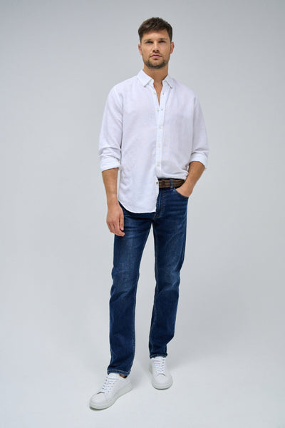 S-Activ Slim Fit Jeans: Comfortable Dark Blue Denim for Everyday Style