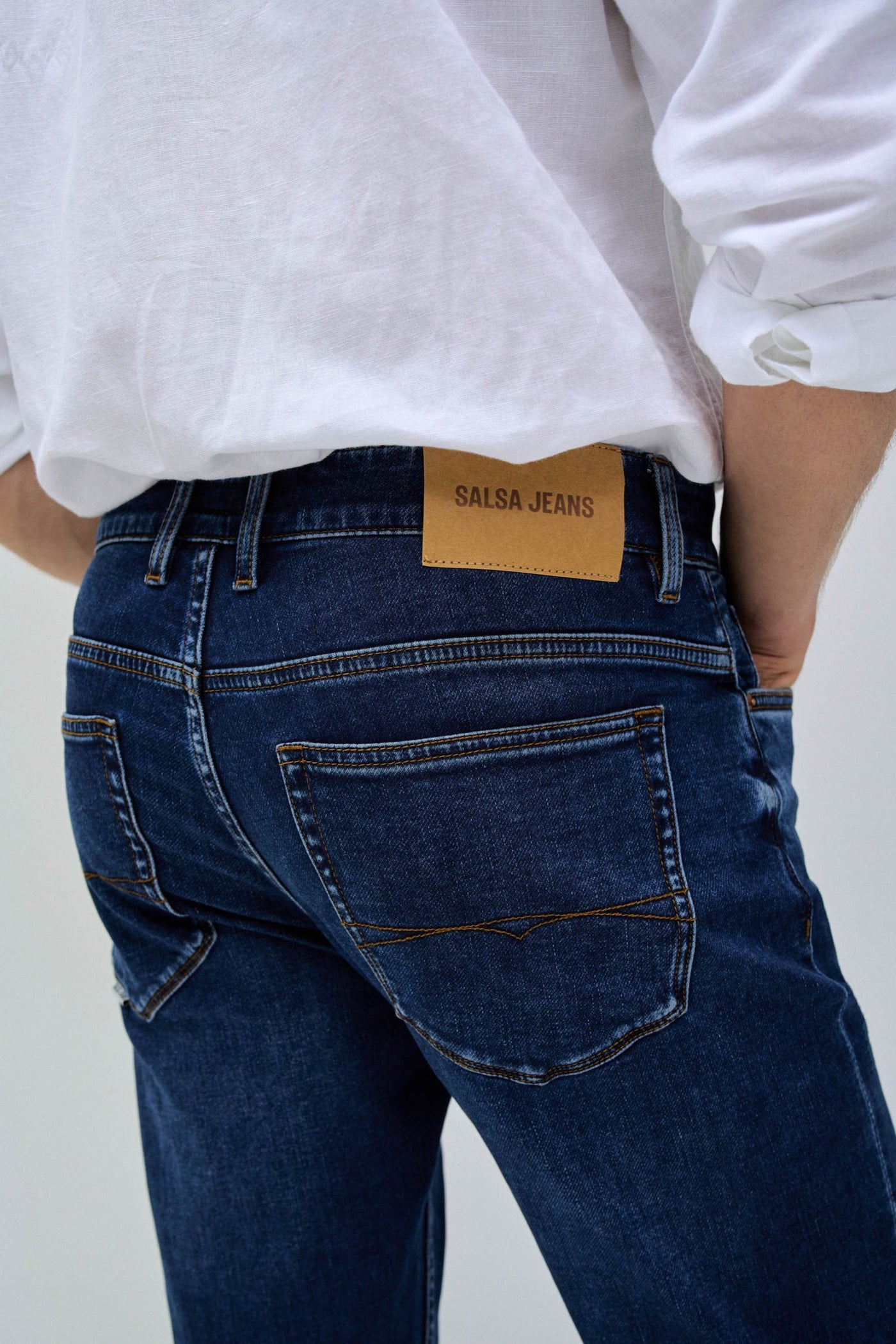S-Activ Slim Fit Jeans: Comfortable Dark Blue Denim for Everyday Style