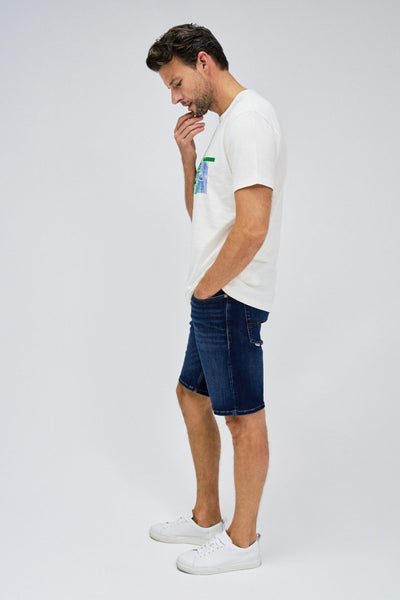 Comfortable Cotton Crew Neck T-Shirt with Unique Front Graphic Design