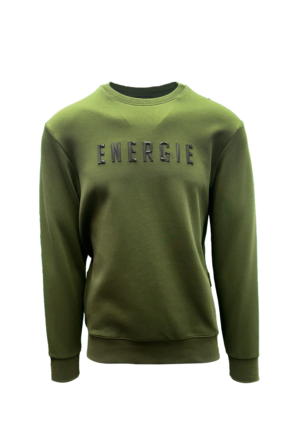 Vicchio Olive Crewneck Sweatshirt: Ultimate Style, Comfort, Rubberized Branding, Embroidered Detail