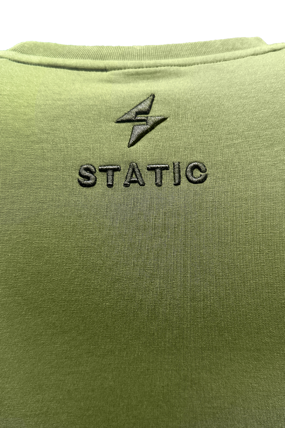 Vicchio Olive Crewneck Sweatshirt: Ultimate Style, Comfort, Rubberized Branding, Embroidered Detail