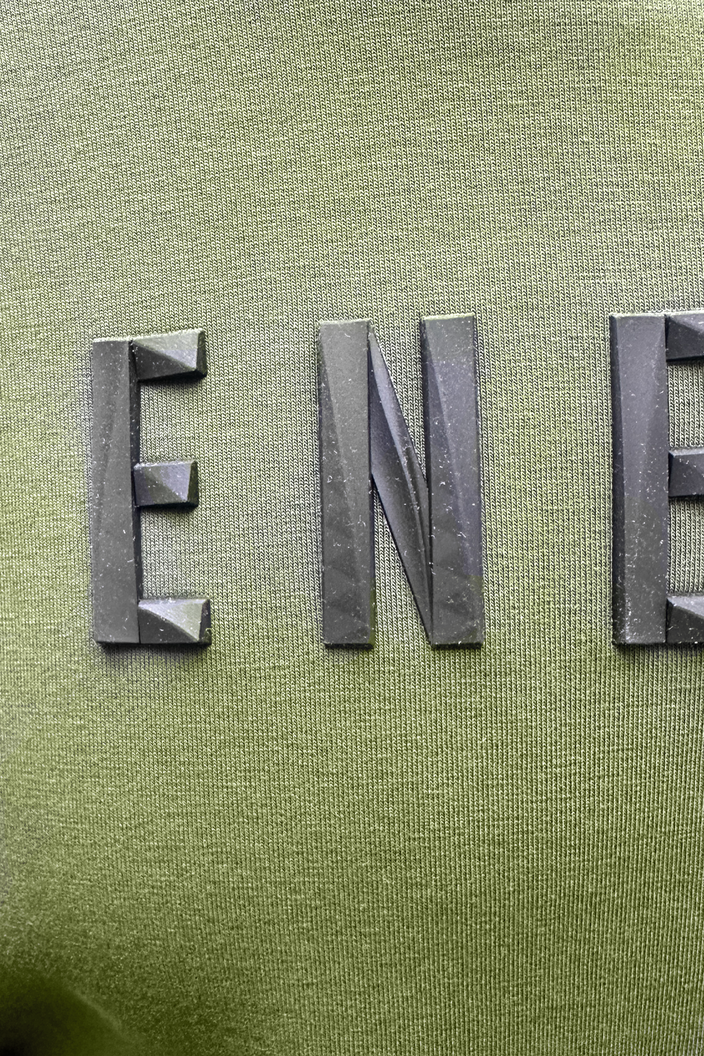 Vicchio Olive Crewneck Sweatshirt: Ultimate Style, Comfort, Rubberized Branding, Embroidered Detail