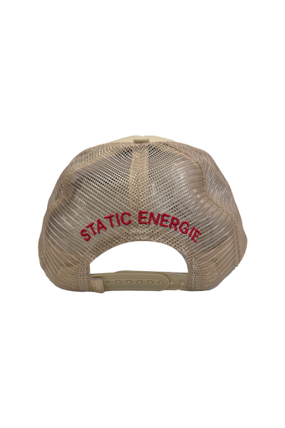 Ursa Cap: Brown Robotic Teddy Bear Mesh Back Adjustable Baseball Hat