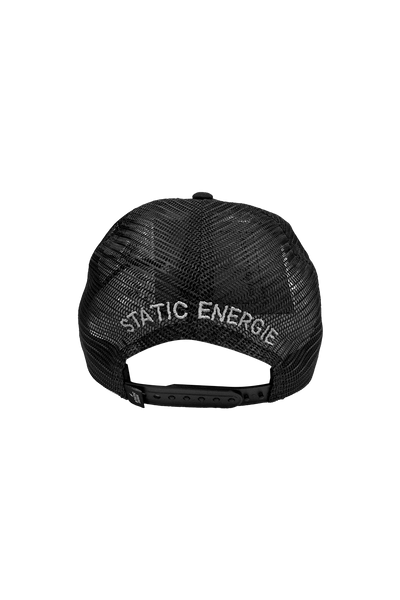 Bugsy Cap: Stylish Black Polyester-Cotton Blend with Mesh Back and Bugs Bunny